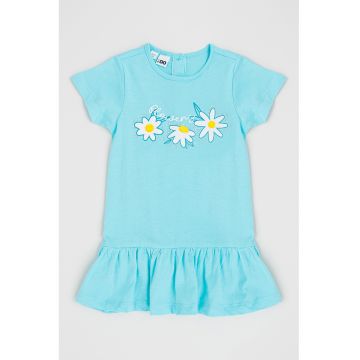 Rochie-tricou cu imprimeu floral