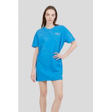 Rochie-tricou cu imprimeu pe spate