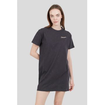 Rochie-tricou cu imprimeu pe spate