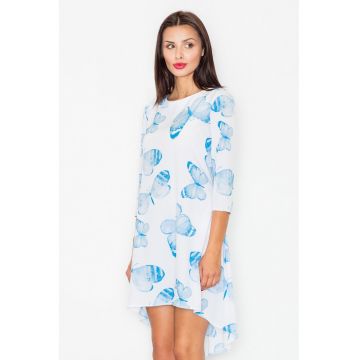Rochie  asimetrica florala