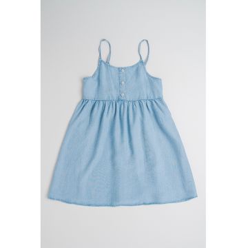 Rochie babydoll din chambray