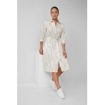 Rochie-camasa cu model si snur in talie