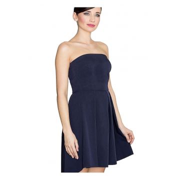 Rochie cocktail -  Poliester/Viscoza - Bleumarin