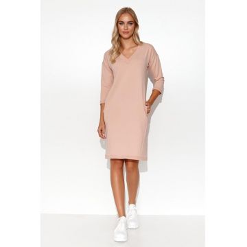 Rochie cu buzunare laterale si decolteu in V