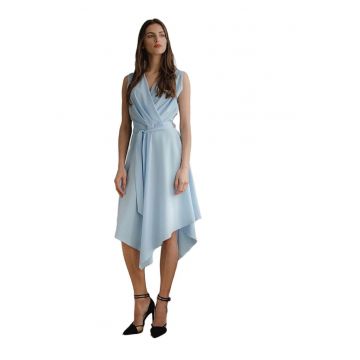 Rochie de cocktail 5902194381109 -  Poliester/Elastan - Albastru -