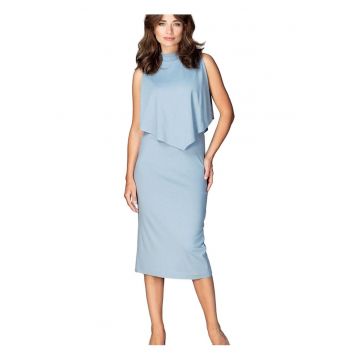 Rochie de cocktail -  Viscoza/Poliester - Albastru