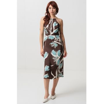 Rochie de satin - fara maneci