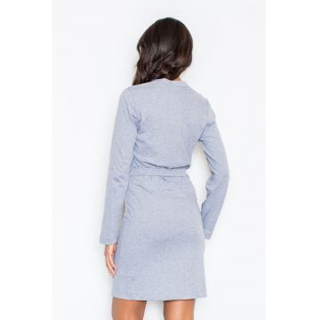 Rochie de vara -  gri - bumbac -