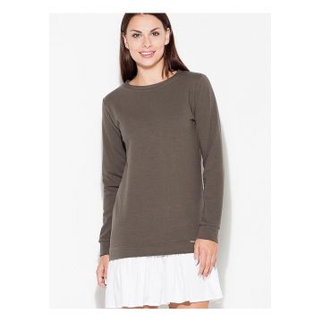 Rochie  de zi cu zi - maro - bumbac 95% - elastan 5%