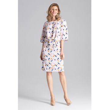 Rochie  eleganta - model geometric - poliester - multicolor -