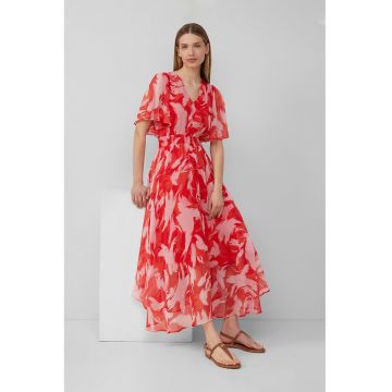 Rochie evazata cu decolteu in V