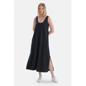 Rochie evazata din amestec de lyocell