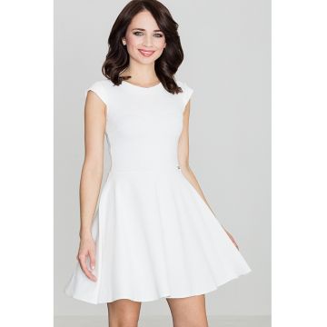 Rochie  K162 - ecru - poliester