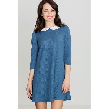 Rochie  K218 - albastru - poliester