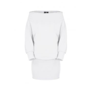 Rochie  K254 - ecru - bumbac -