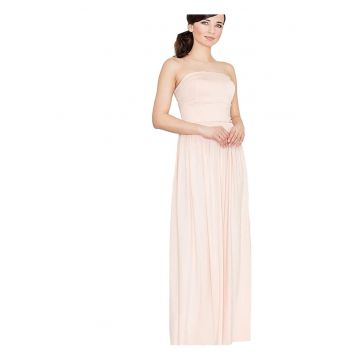 Rochie lunga -  Poliester/Elastan - Roz