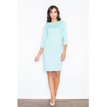 Rochie  M181 - casual - menta - poliester - maneca 3/4 -