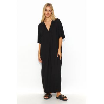 Rochie maxi cu croiala supradimensionata