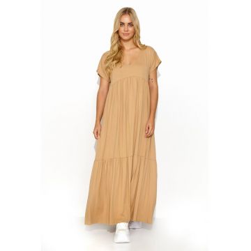 Rochie maxi cu decolteu in V -