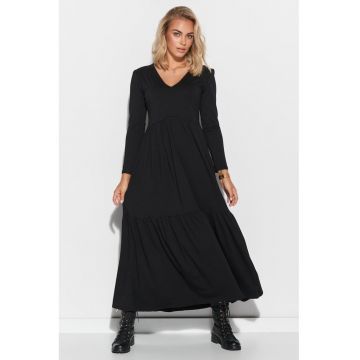 Rochie maxi cu decolteu in V