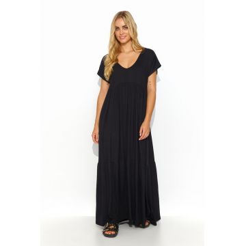 Rochie maxi cu maneca scurta