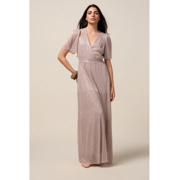Rochie maxi cu maneci medii