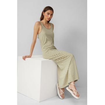 Rochie maxi cu model in dungi