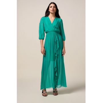Rochie maxi din amestec de matase