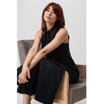 Rochie midi cu buzunare laterale