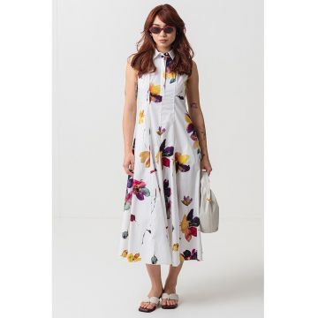 Rochie midi cu buzunare laterale