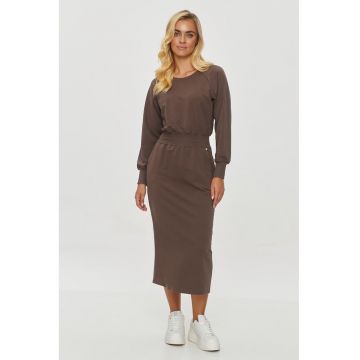 Rochie midi cu buzunare oblice