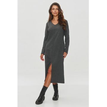Rochie midi cu decolteu in V