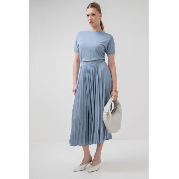 Rochie midi cu maneci scurte Semele