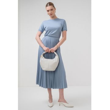 Rochie midi cu maneci scurte Semele