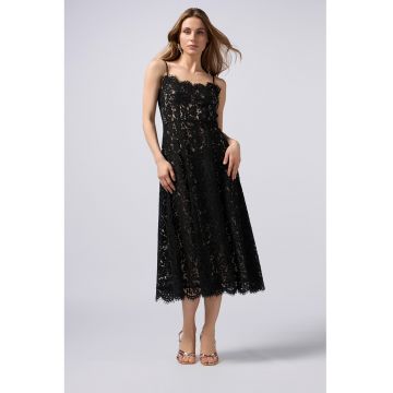 Rochie midi de dantela