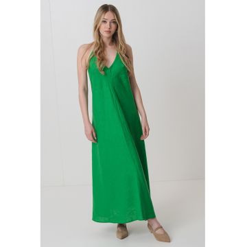 Rochie midi de in cu decolteu in V