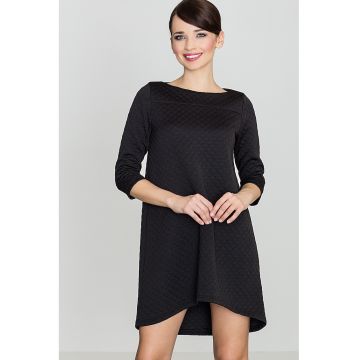 Rochie midi  K134 - asimetrica - eleganta - poliester 95% - elastan 5%