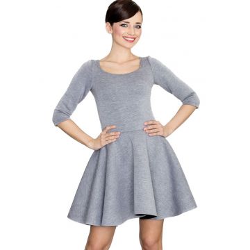 Rochie mini dama Guillo K227 gri