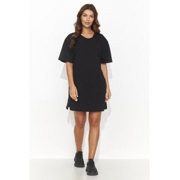 Rochie mini tip tricou cu decupaj la spate