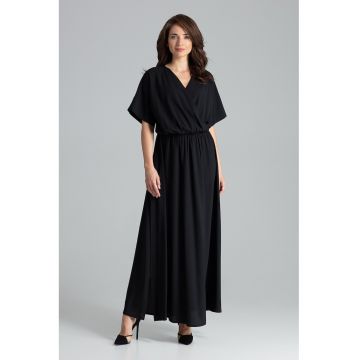 Rochie  model L055 - negru - Poliester -