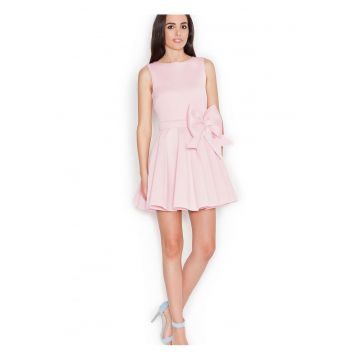 Rochie  poliester - roz