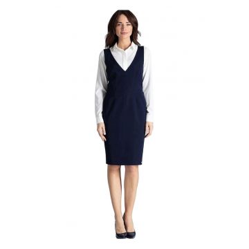 Rochie -  Poliester/Viscoza - De zi - Bleumarin
