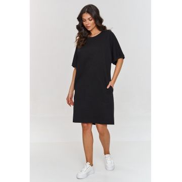 Rochie tip tricou cu buzunare laterale