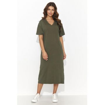 Rochie tip tricou cu decolteu in V