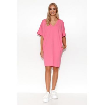 Rochie-tricou cu aspect supradimensionat