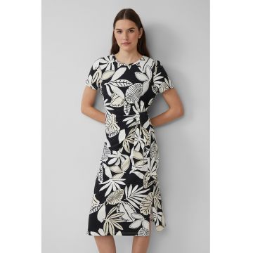 Rochie-tricou cu cordon in talie