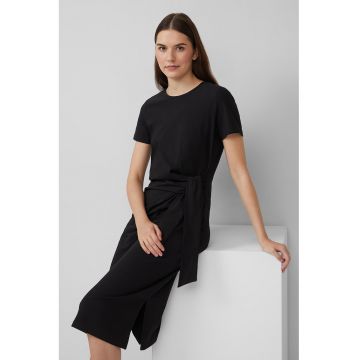 Rochie-tricou cu cordon in talie