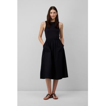 Rochie uni cu buzunare laterale