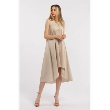 Rochie asimetrica din in