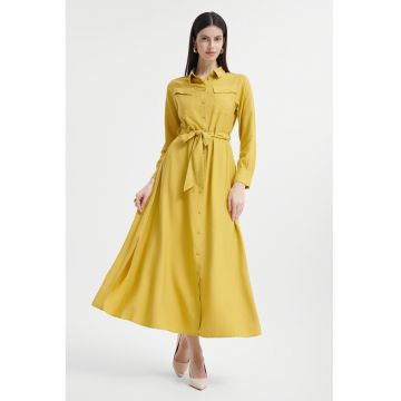 Rochie-camasa midi uni